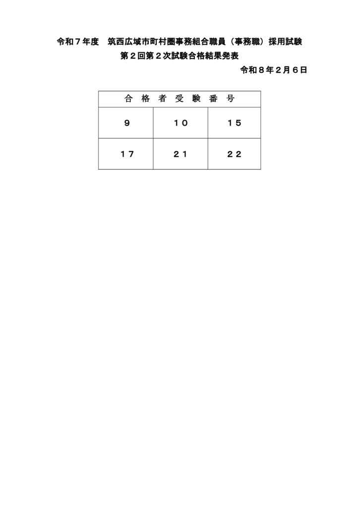 260206 HP第２次試験合格者発表のサムネイル